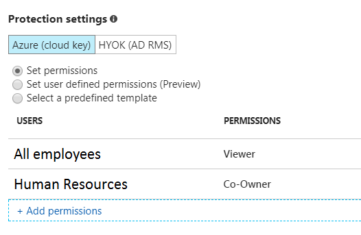 AzureIP permissions