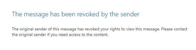 Message revoked