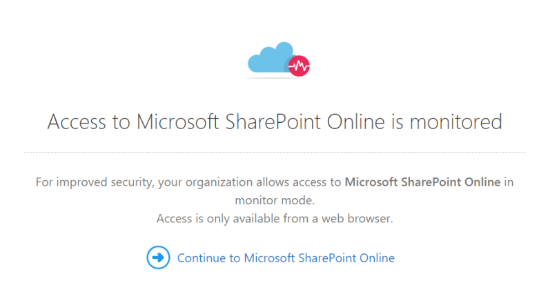 Access SP after policy